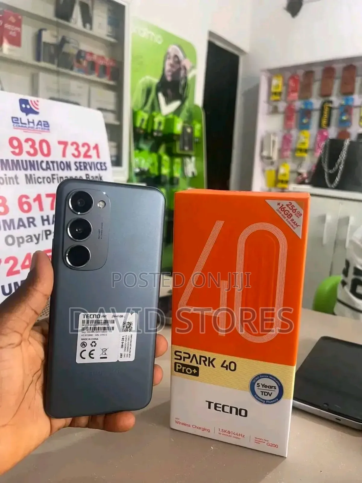 TECNO SPARK 40 PRO+ (KM7) - 8GB 256GB NEBULA BLACK