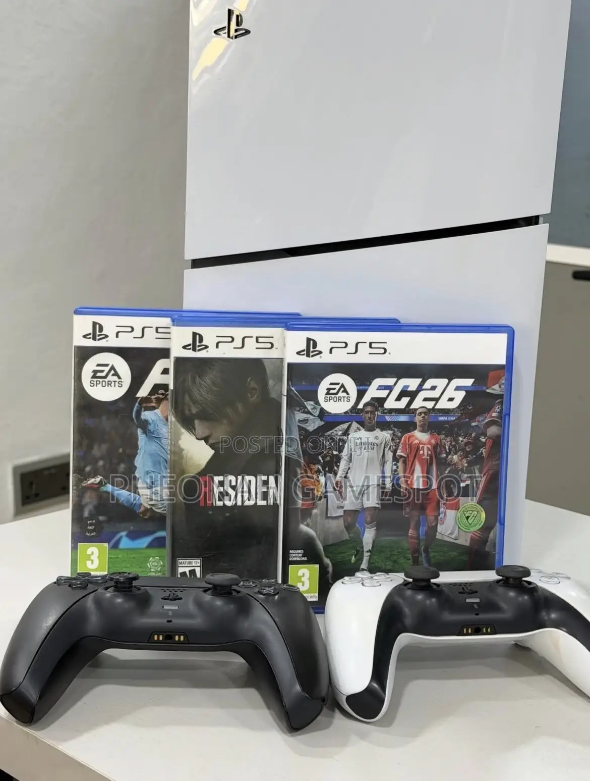 Ps5 Slim Digital Boss Package, Full Set With 5 Games, No Stress