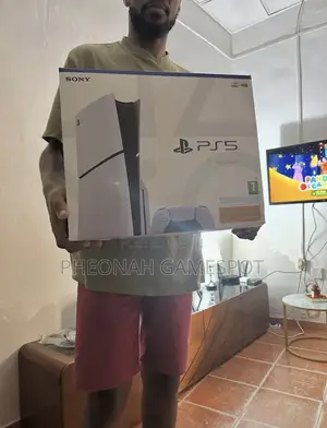 Ps5 Slim Digital Full Set, 5 Games Inside, Gaming Kubanga Fresh