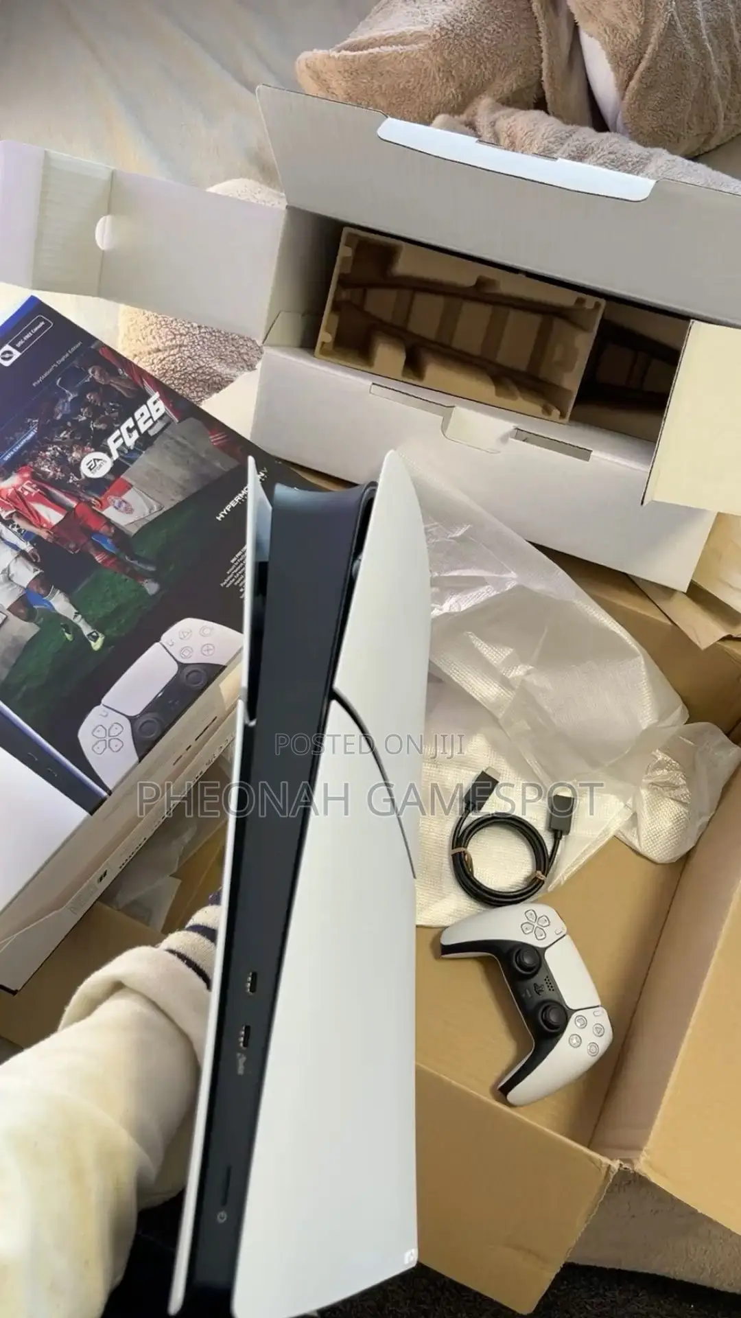 Ps5 Slim Digital Full Setup, Gaming Starts Before Loading Stress