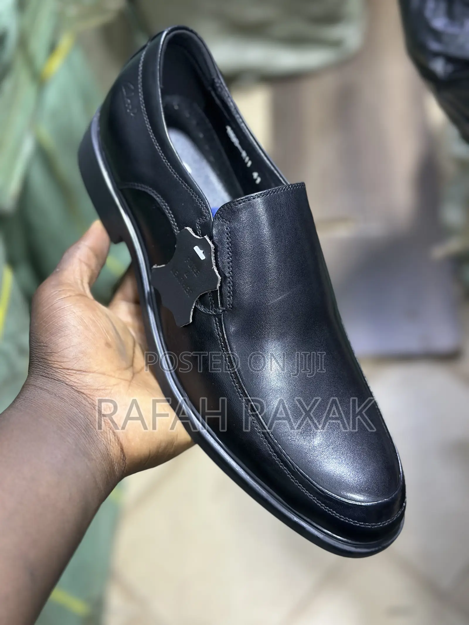 Men’S Black Clarks Leather Loafer Gentle Shoes