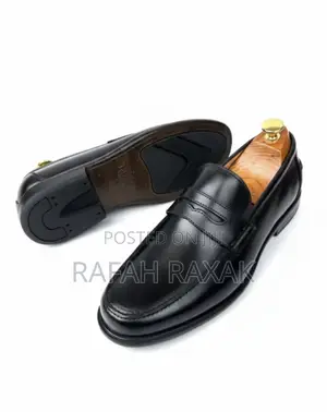 Original Men’S Black Rossi Toe Penny Leather Loafers