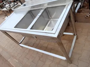 Commercial Washing Sink Dable Bowl Single Tray