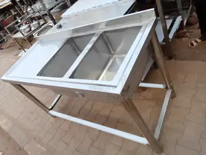Commercial Washing Sink Dable Bowl Single Tray