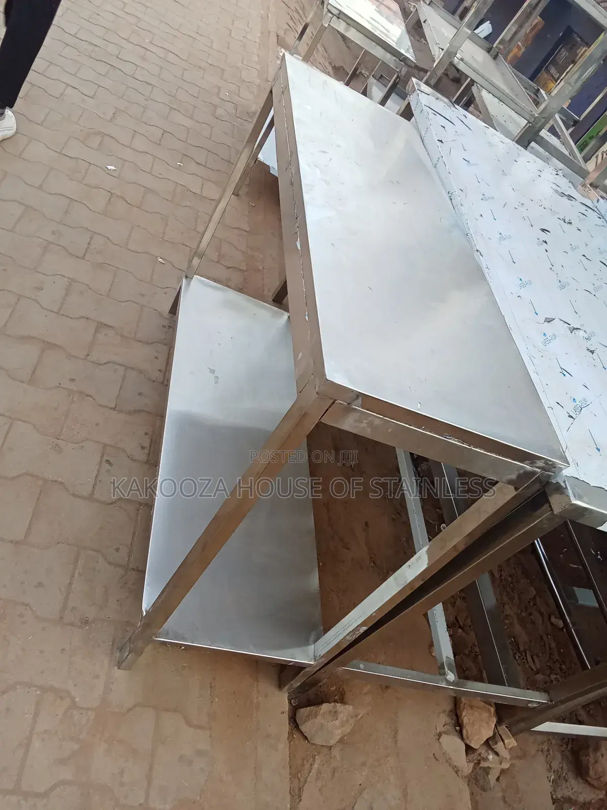 Stainless Steel Working Top Four Feet