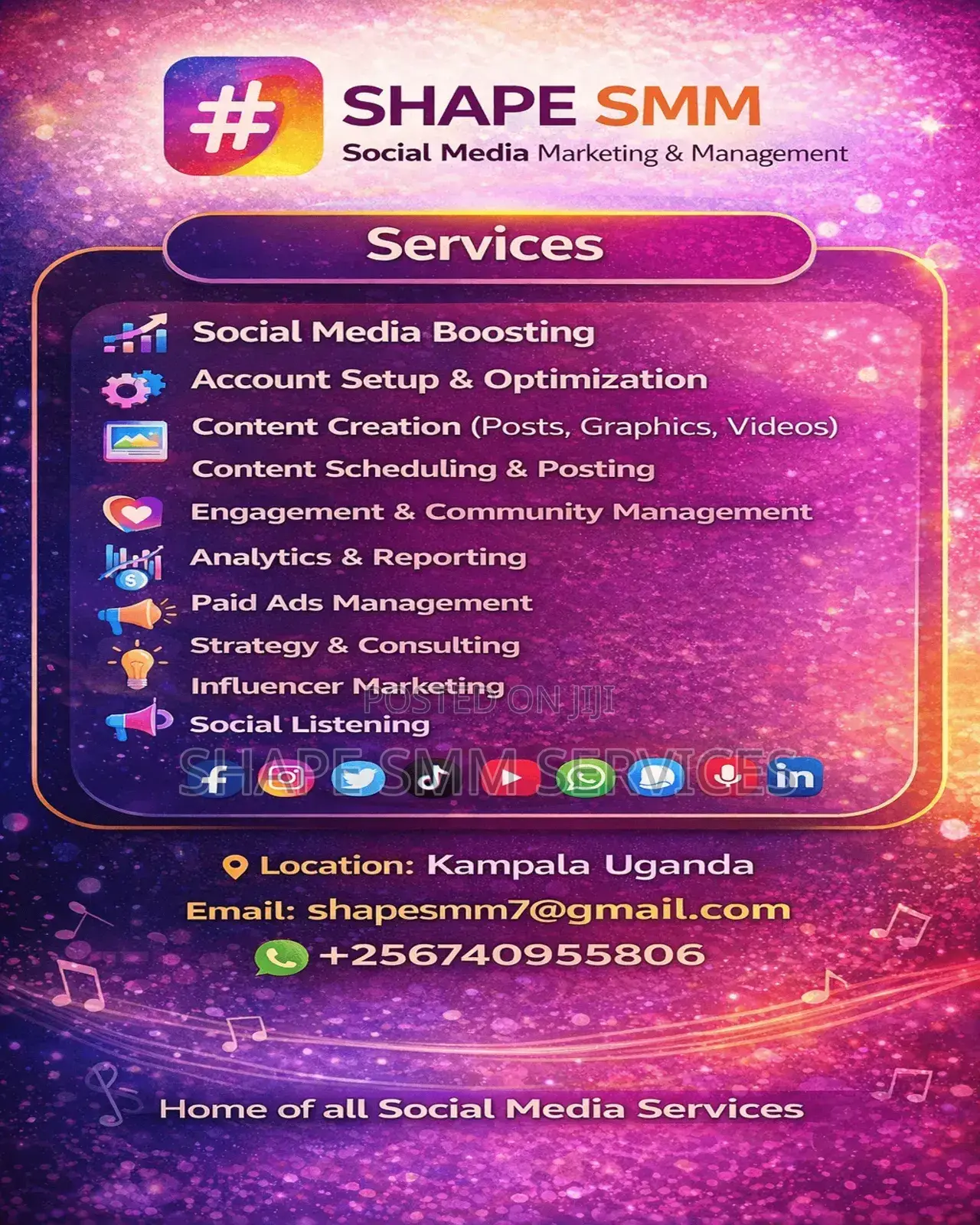 Social Media Marketing/ Boosting Management