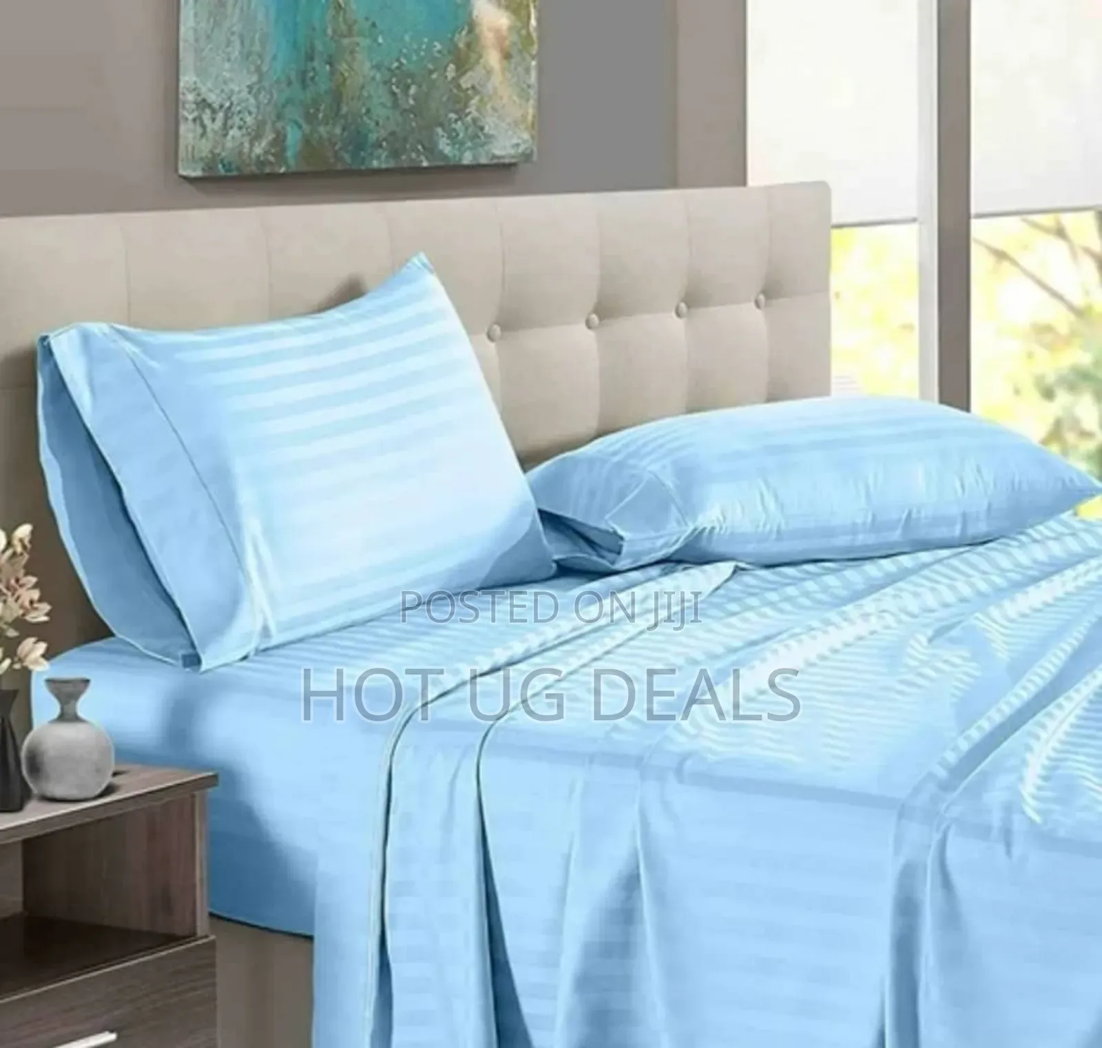 5x6 4pcs Egyptian Cotton Bedsheet Set With 2 Pillowcases