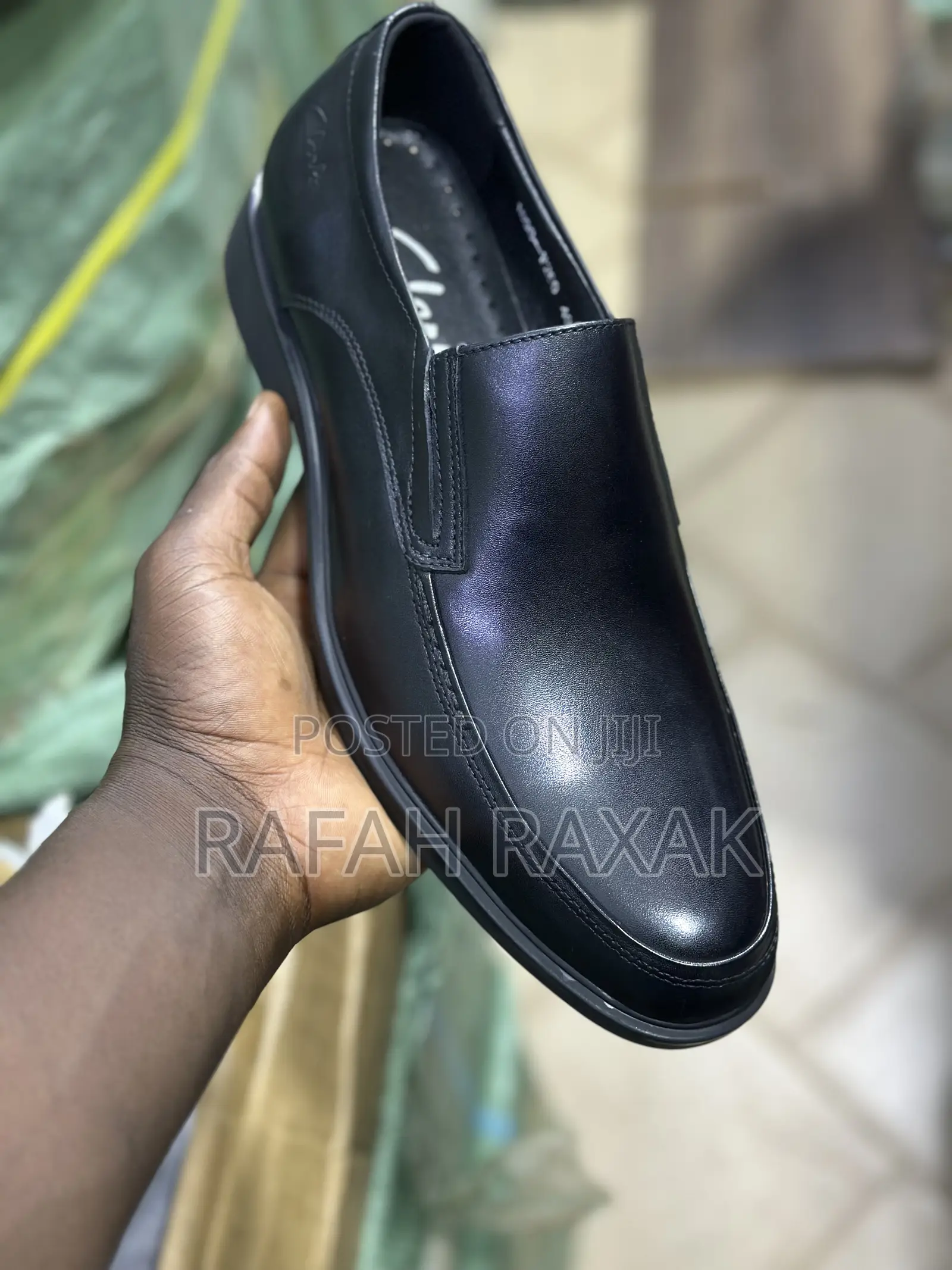 Original Black Clarks Slip-on Formal/Gentle Leather Shoes
