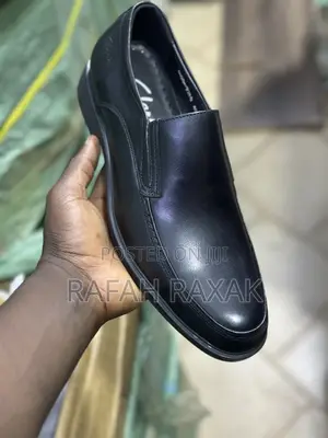 Original Black Clarks Slip-on Formal/Gentle Leather Shoes