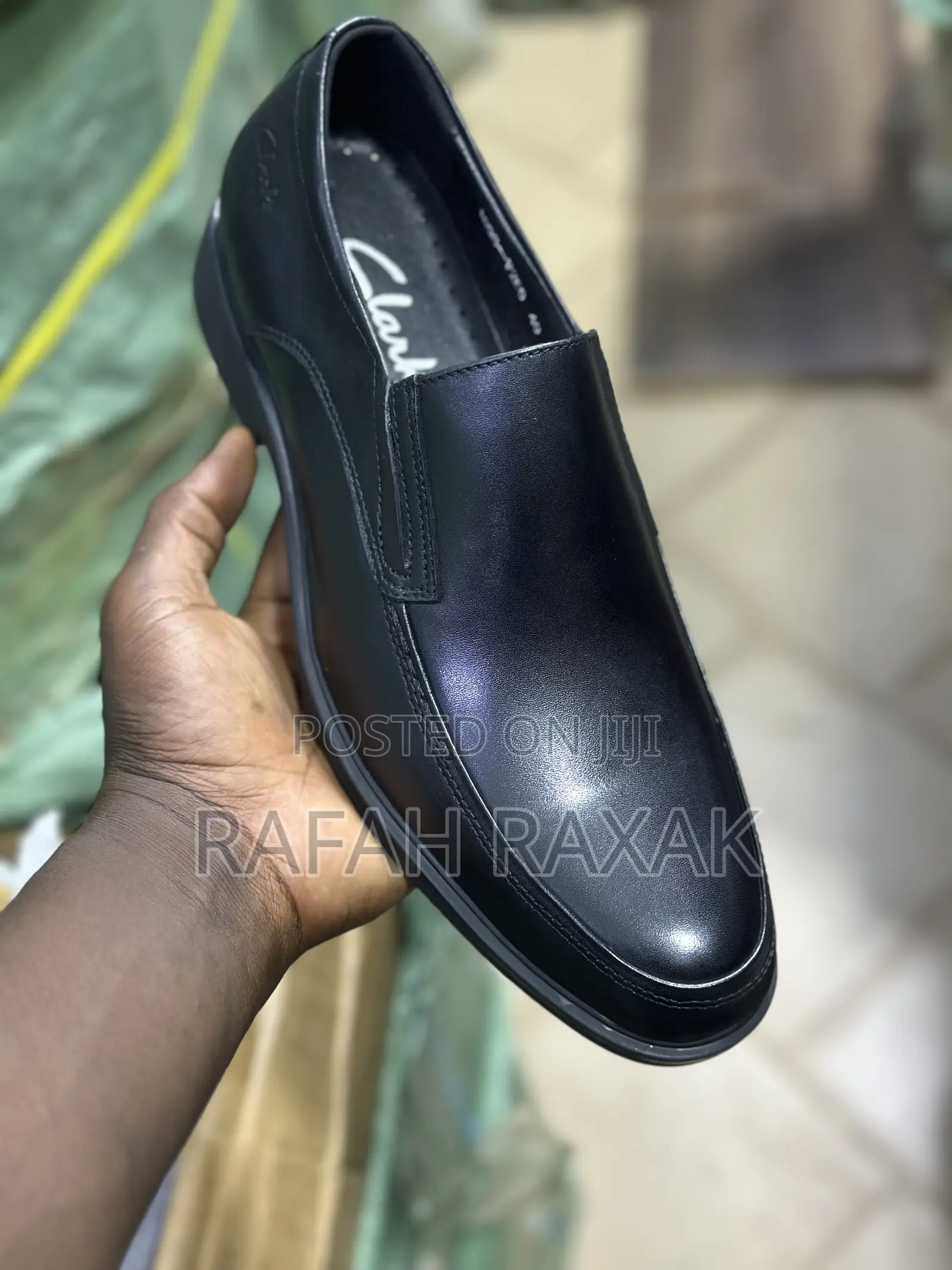 Original Black Clarks Slip-on Formal/Gentle Leather Shoes