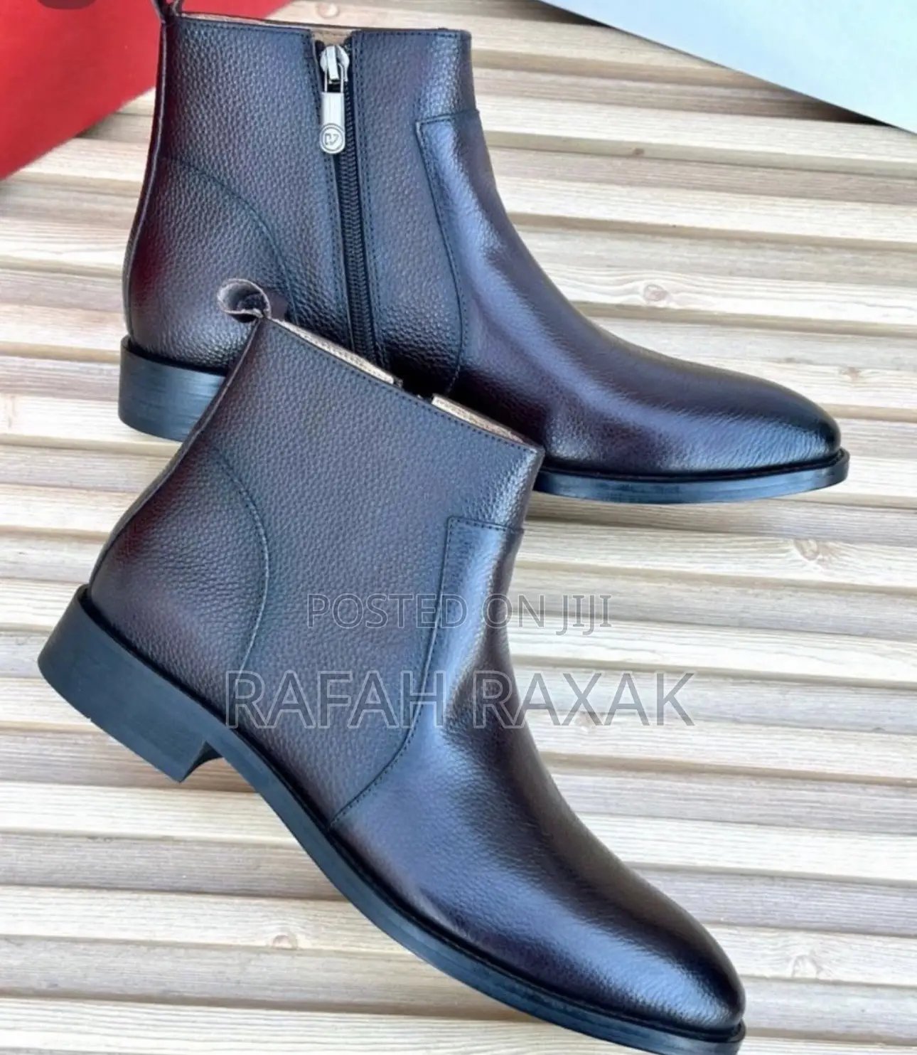 Original Men’S Dark Tan Zara Chelsea Leather Formal Boots