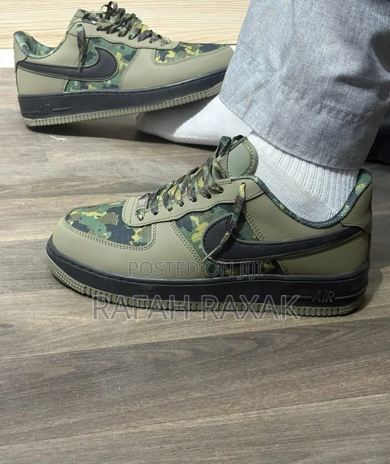 Original Nike Air Force 1 ‘07 Lv8 “Reflective Woodland” Camo Sneakers