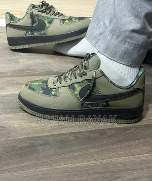 Original Nike Air Force 1 ‘07 Lv8 “Reflective Woodland” Camo Sneakers