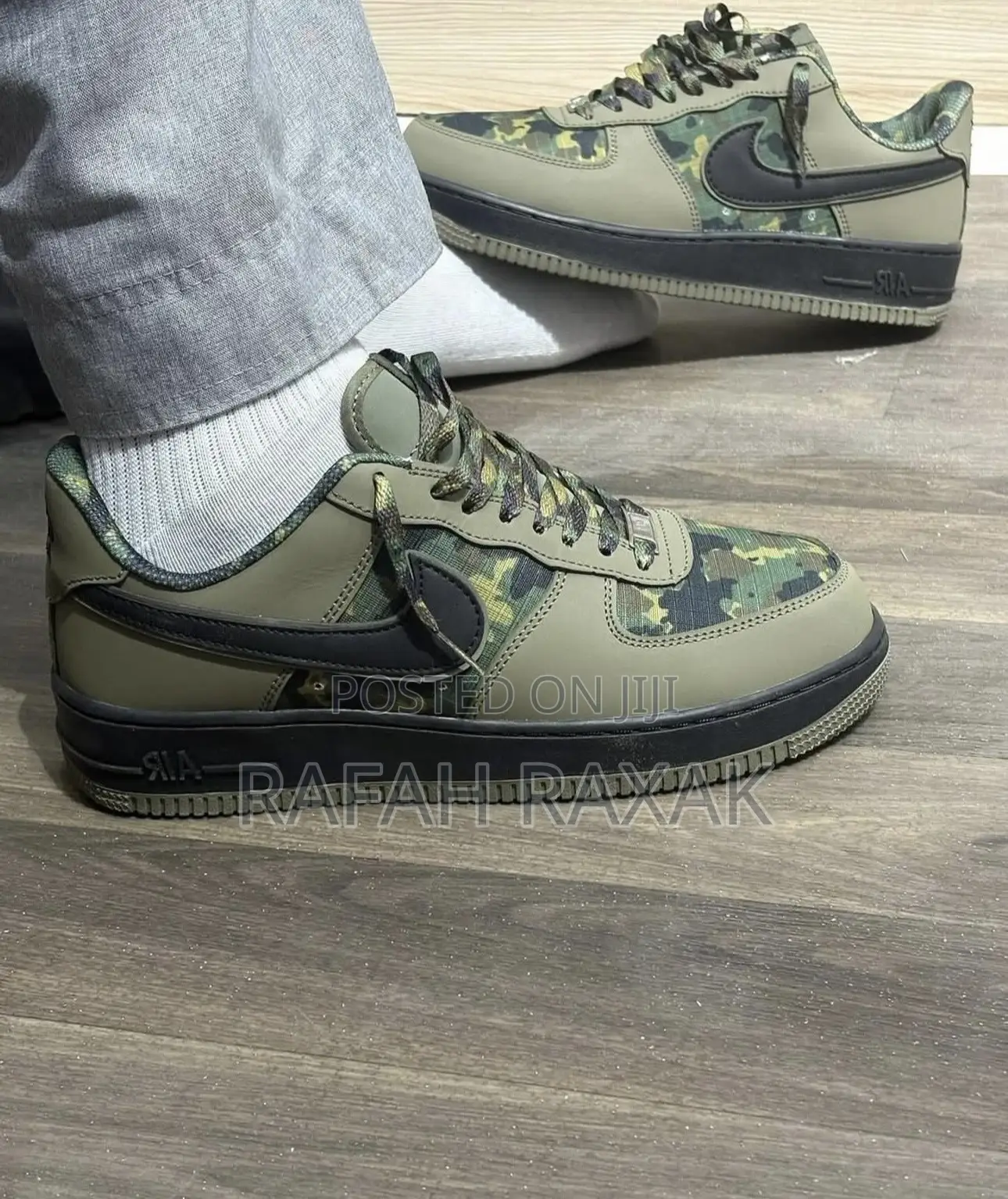 Original Nike Air Force 1 ‘07 Lv8 “Reflective Woodland” Camo Sneakers
