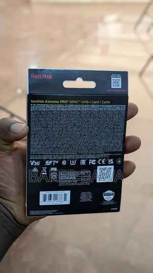 Sandisk 128gb Extreme Pro SDXC Uhs-I Memory Card.