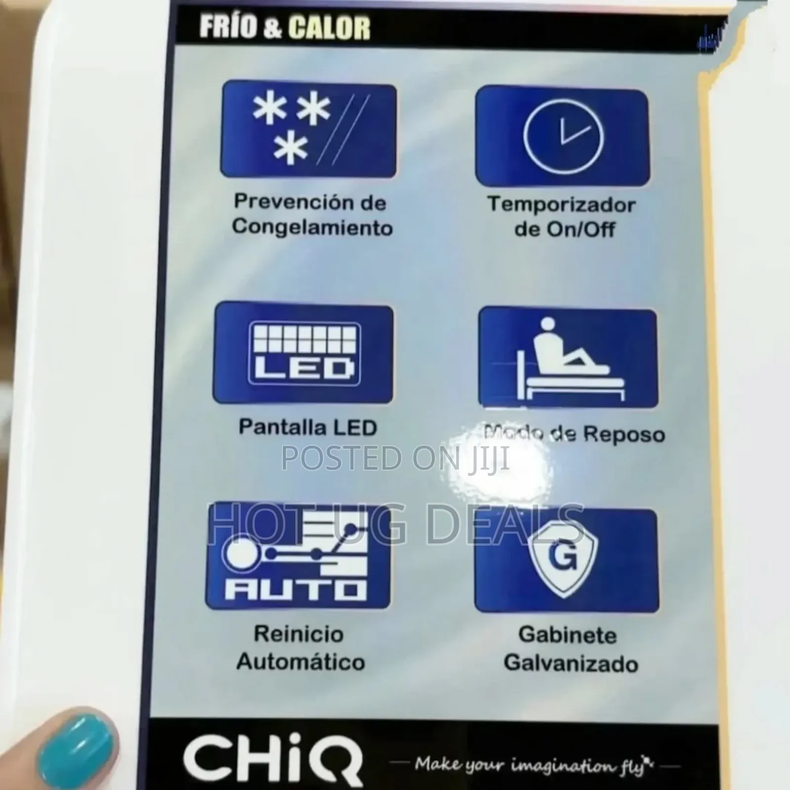 Chiq 18000 Btu Wall Split Air Conditioner With Inverter - White