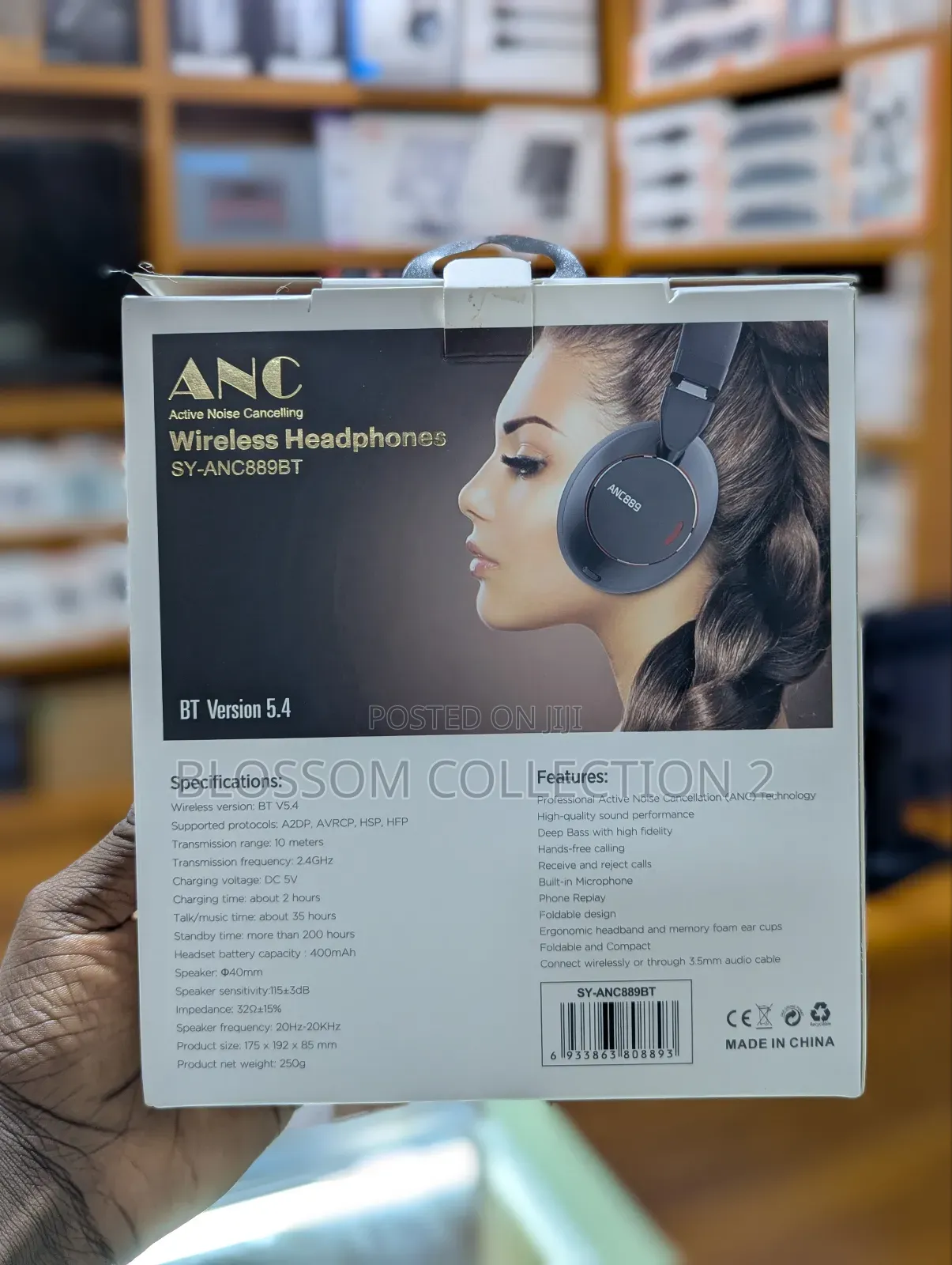 Sy-Anc Headphones With Active Noise Cancelling