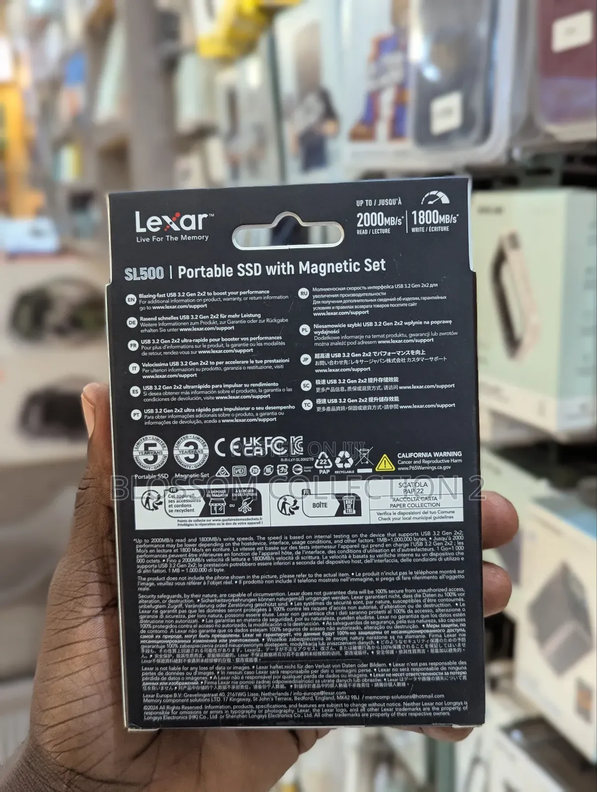 Lexar 2tb Sl500 Portable SSD Up to 2000mb/S