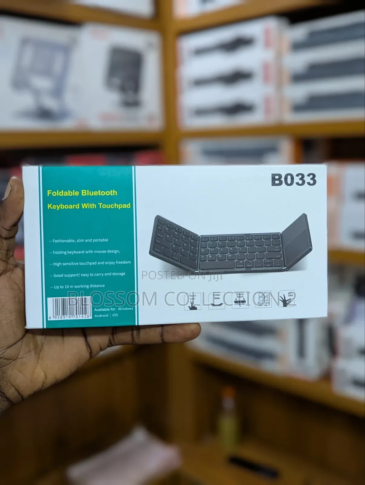 Bo33 Foldable Bluetooth Keyboard With Touchpad