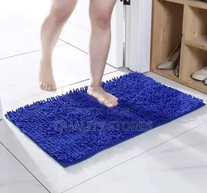 Door Bath Mat Blue