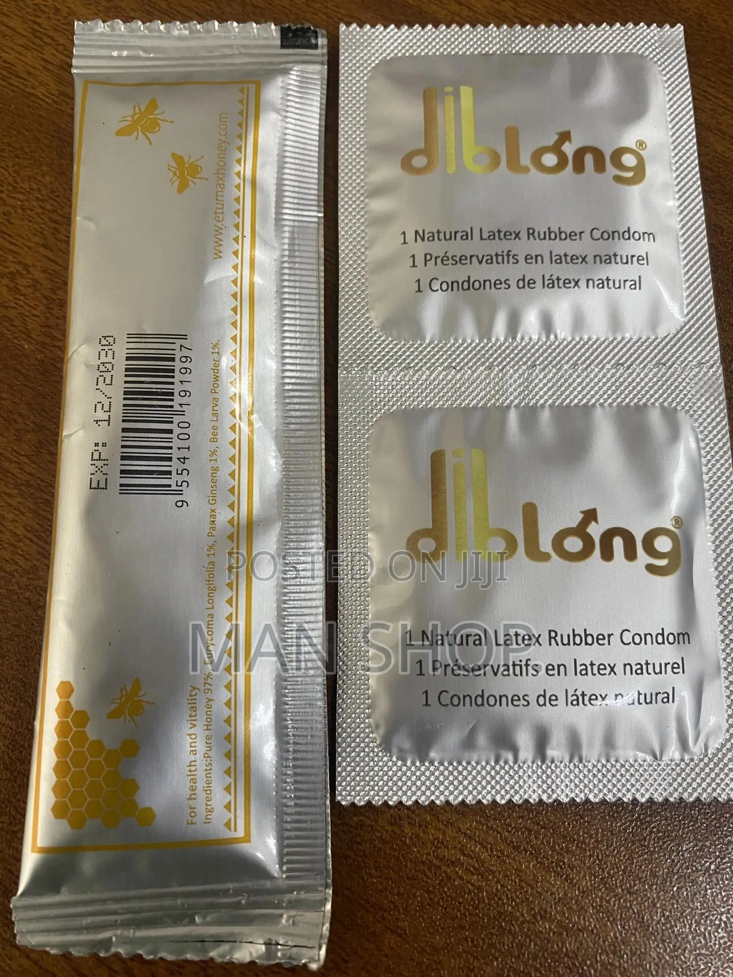 Etuma Honey for Men.1 Sachet.Win 2 PCS of Condoms.