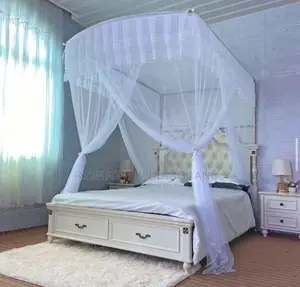 Two Stand Adjustable Mosquito Net White 5*6, 6*6