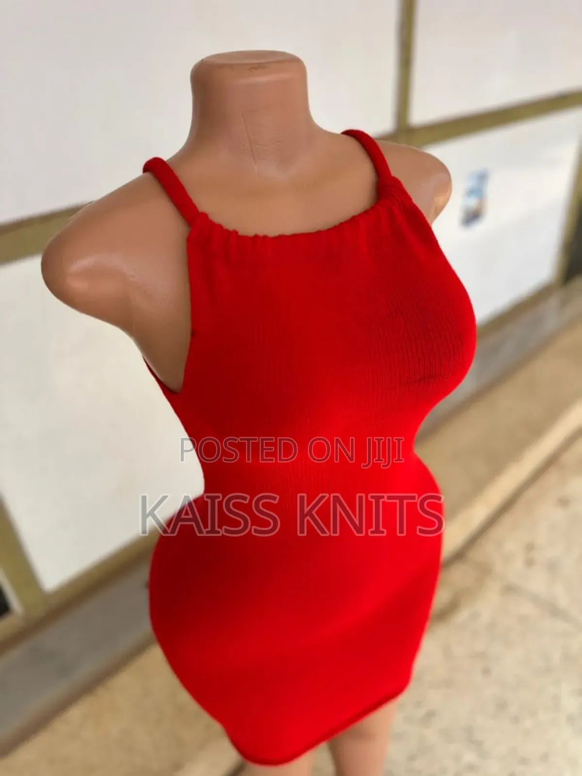 Red Knitted Dress