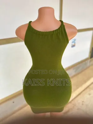 Army Green Knitted Dress