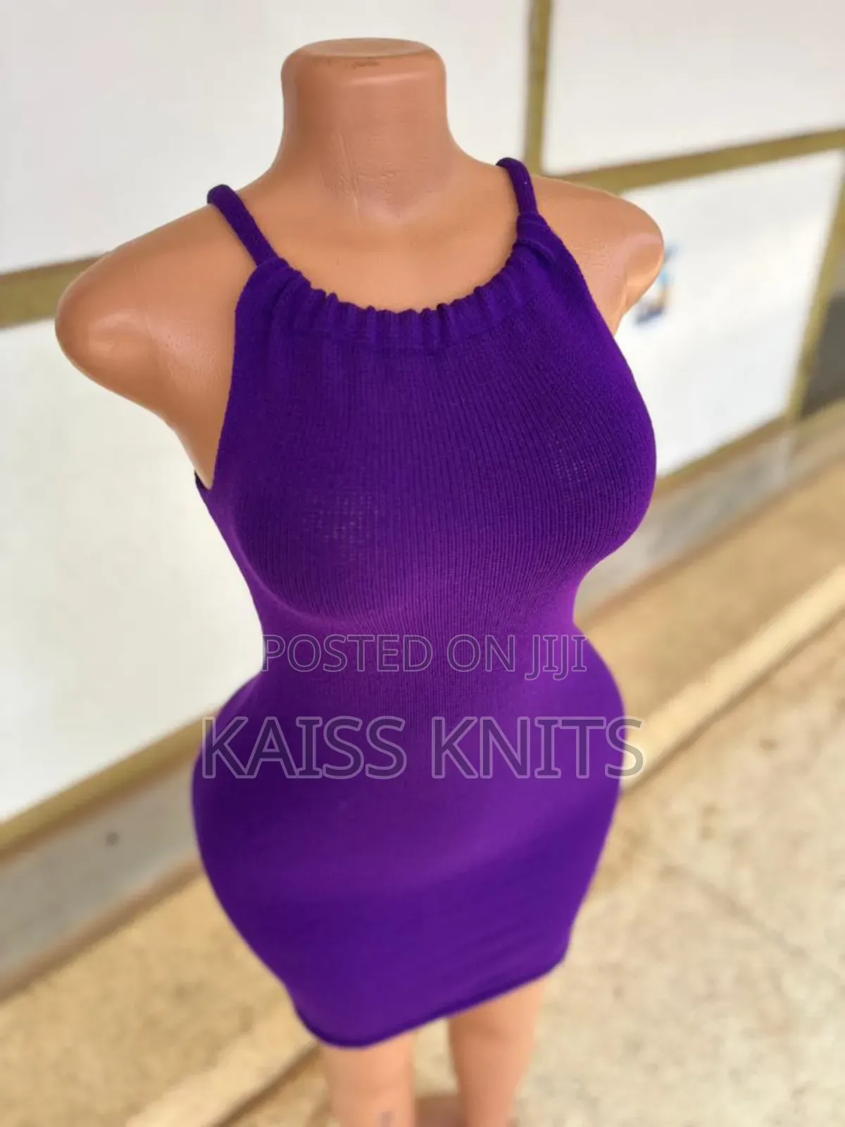 Purple Knitted Dress