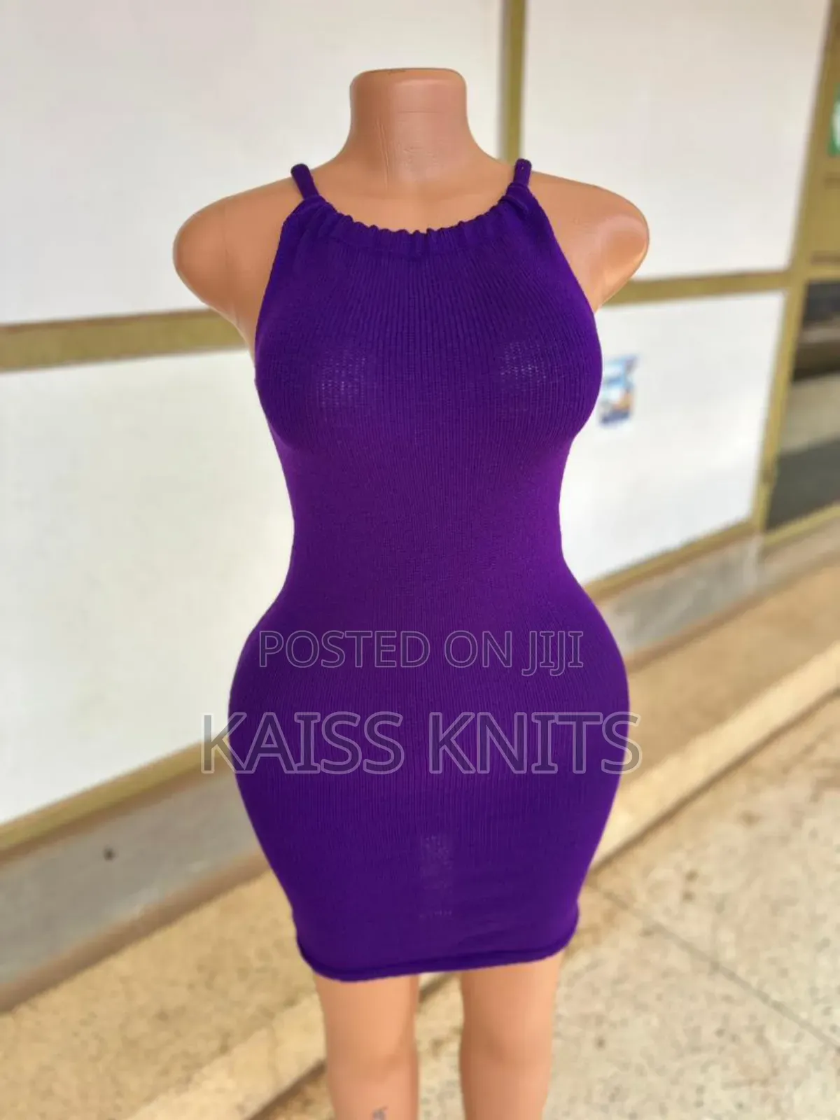 Purple Knitted Dress