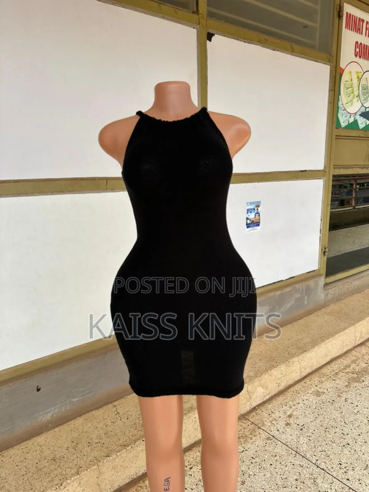Black Knitted Dress