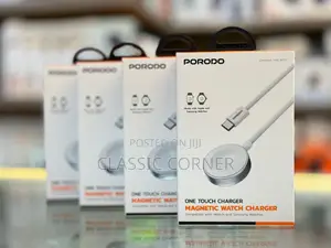 Porodo One Touch Magnetic Smart Watch Charger