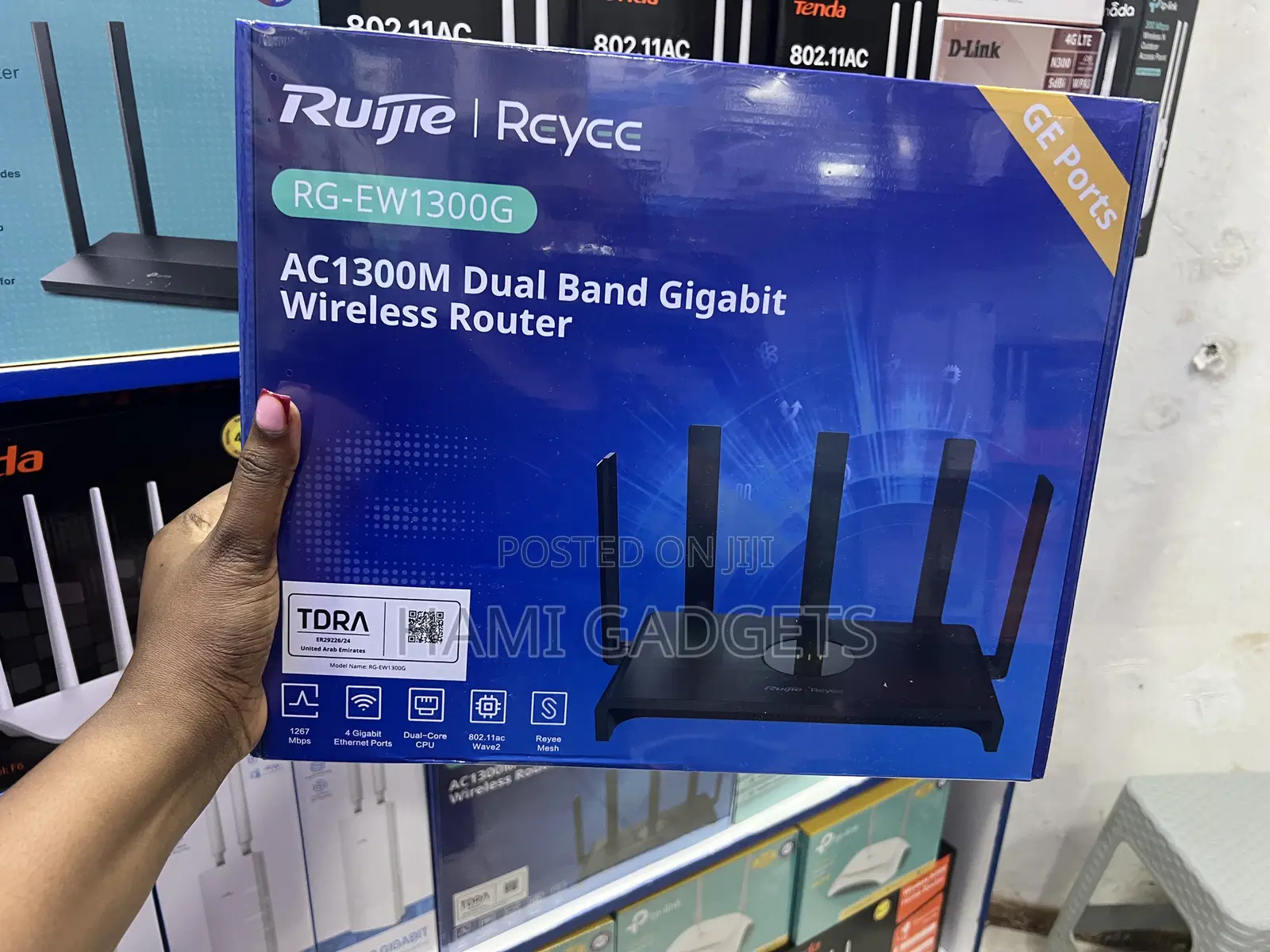Ruijie Reyee Rg-Ew1300g Ac1300m Dual Band Gigabit Wireless Router