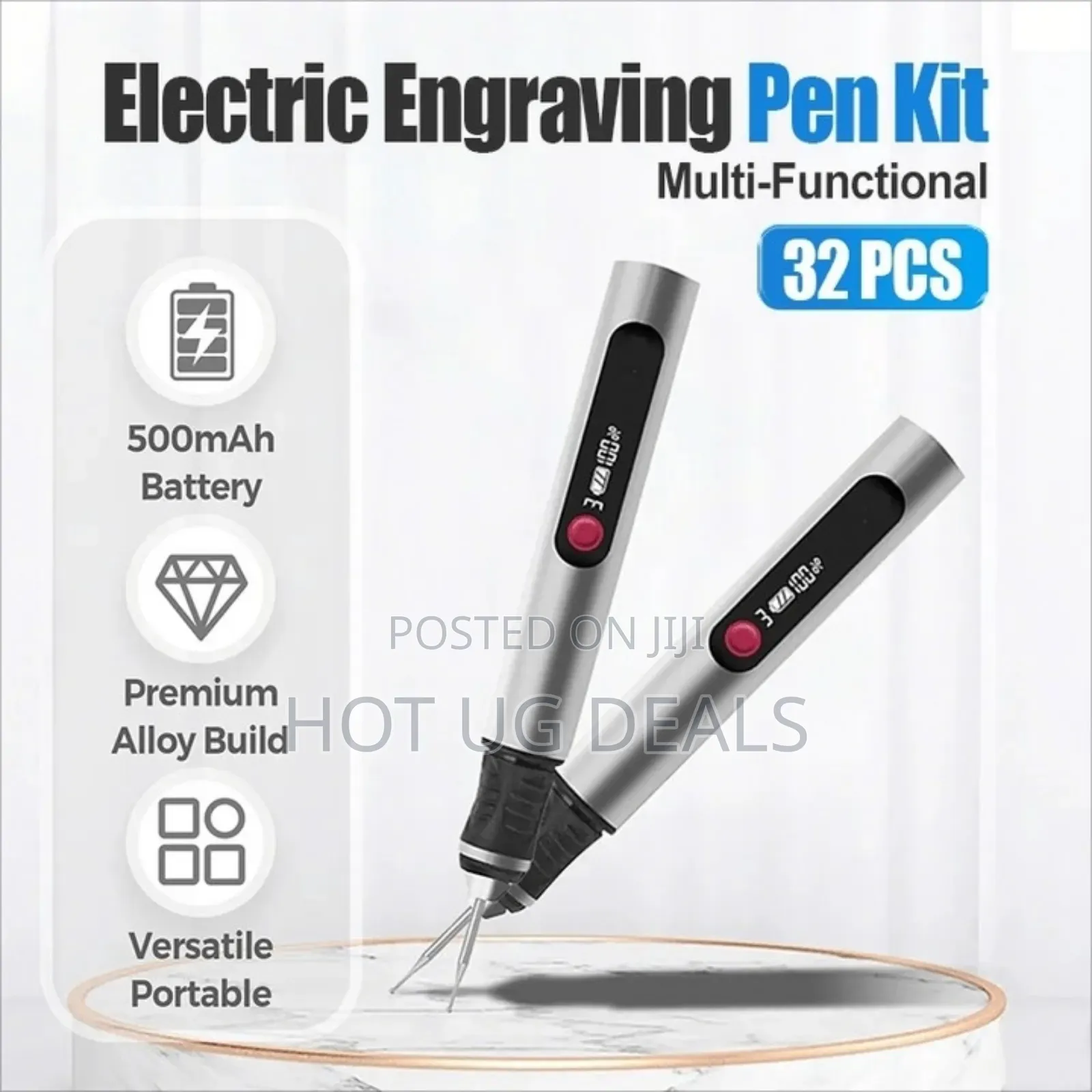Cordless, Usb-rechargeable Electric Engraving Pen Kit.