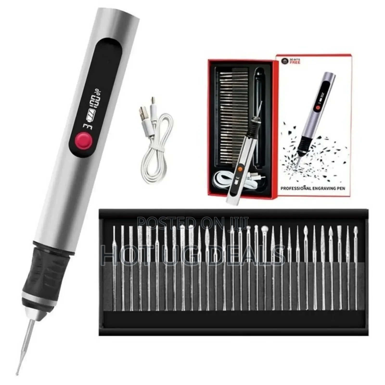 Cordless, Usb-rechargeable Electric Engraving Pen Kit.