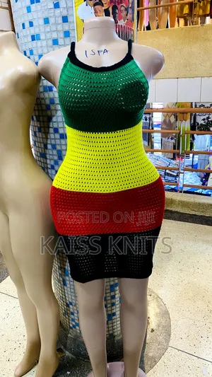 Knitted Lace Straight Dress