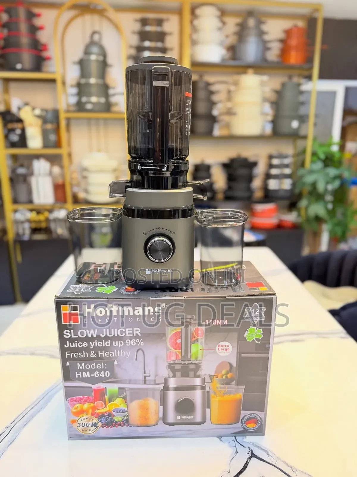 Hoffmans Slow Juicer & Juice Extractor 200w-color Black