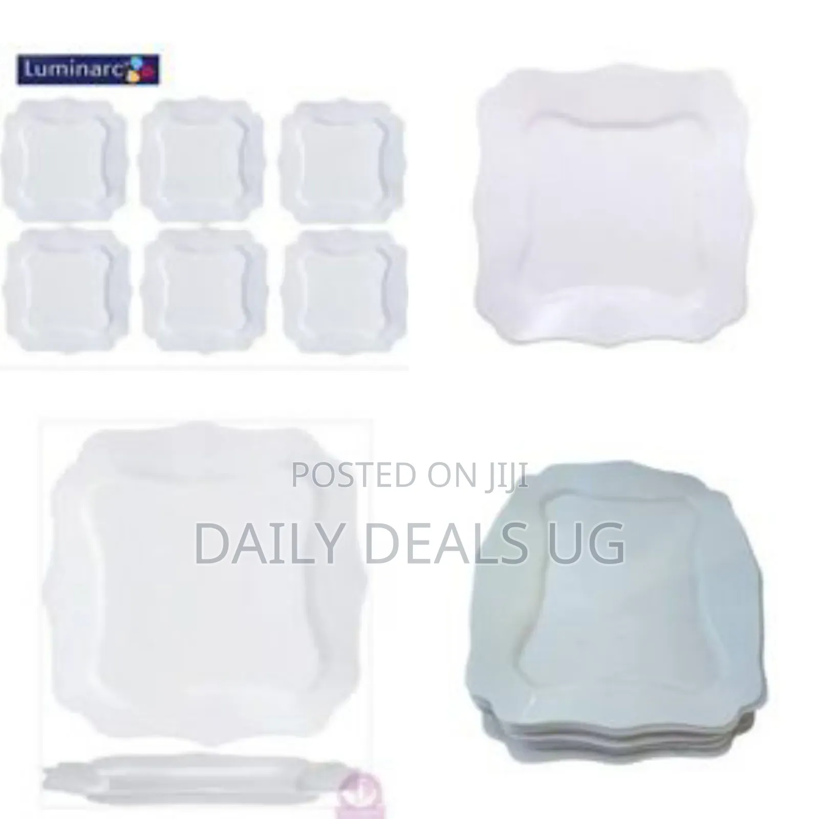 6 Pieces Set of Porcelain Desert Plates