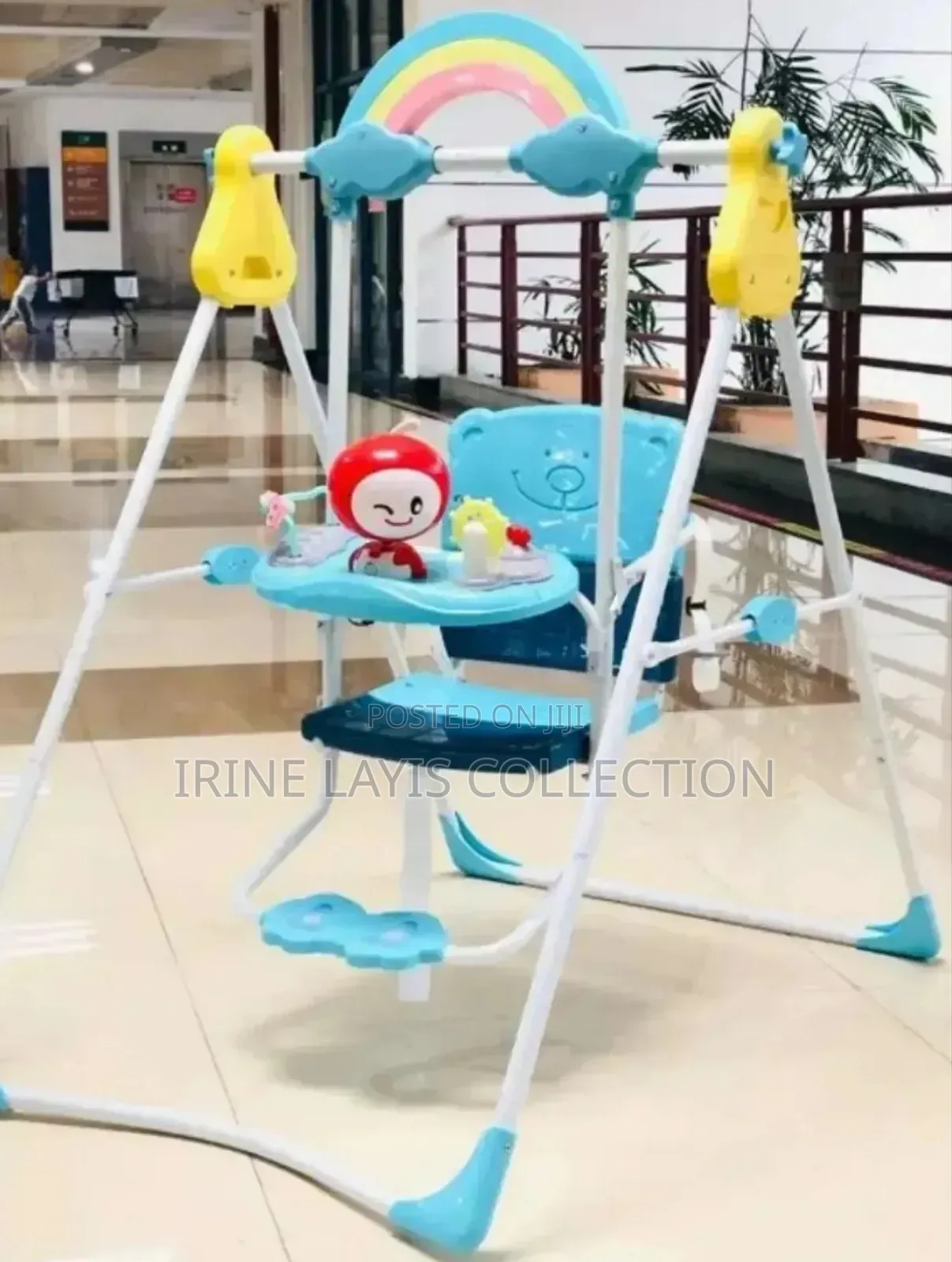 Portable Indoor/Outdoor Baby Swing Chair With A Stand