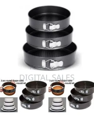 3 Pieces Set of Baking Cake Pans