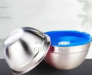 Set of 7 Stainless Steel Mixing Bowls With Colorful Lids