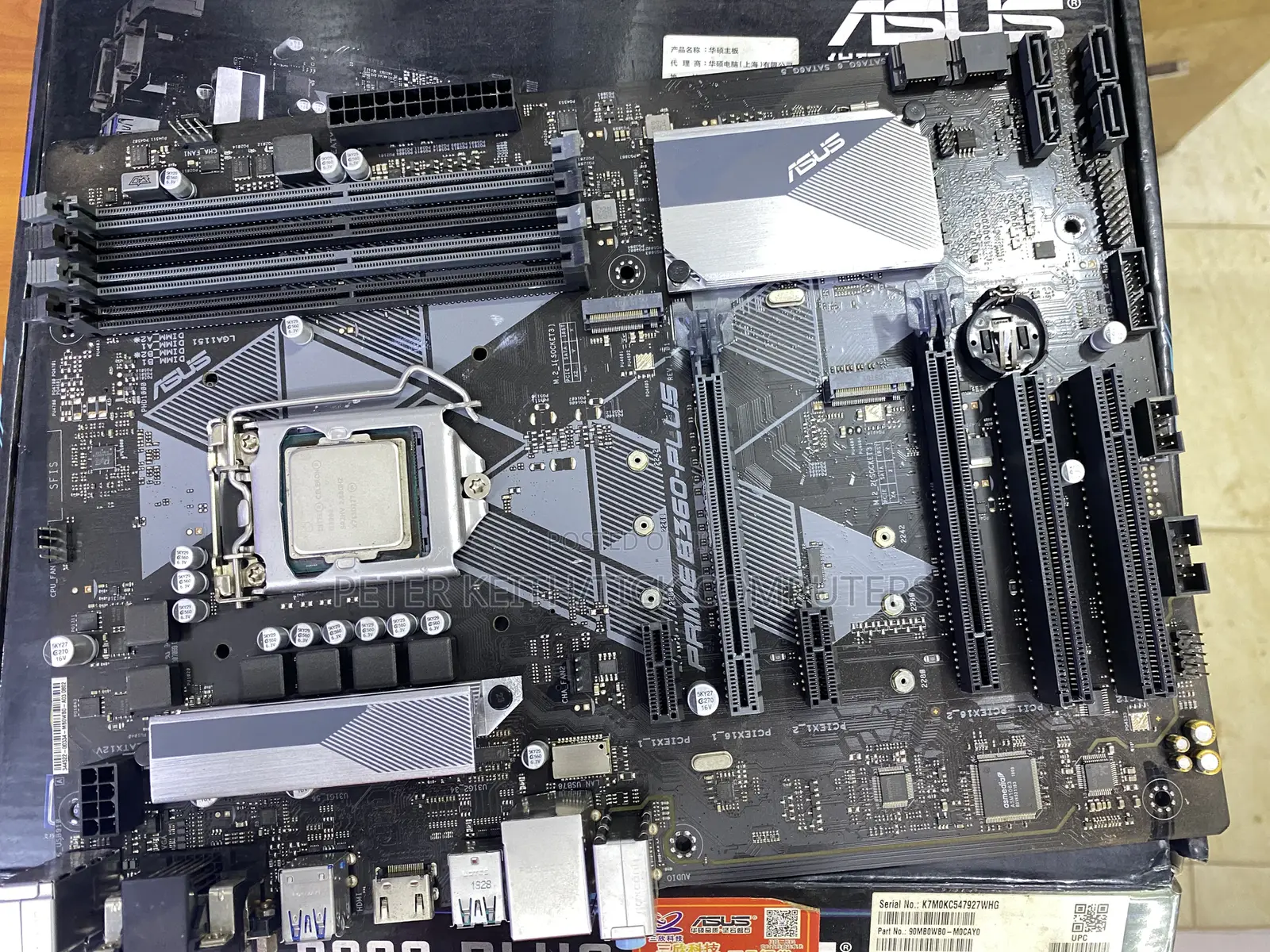 9th Gen Tuf B360-Plus Motherboard Aura Sync RGB Ddr4 2666mh,16gbps M.2