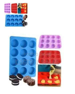 12-Cup Non-Stick Silicone Baking Pan