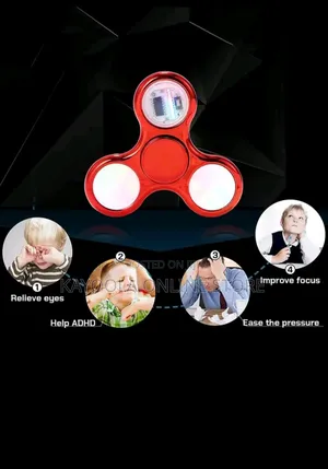 Crystal Luminous Led Light Fidget Spinner Hand Top Glow Stress Relief