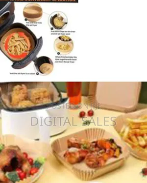 Disposable Air Fryer Parchment Paper Liners - 50 Piece