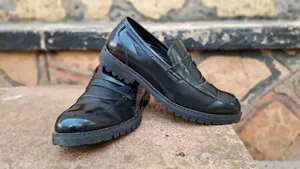 A Black Leather Loafer