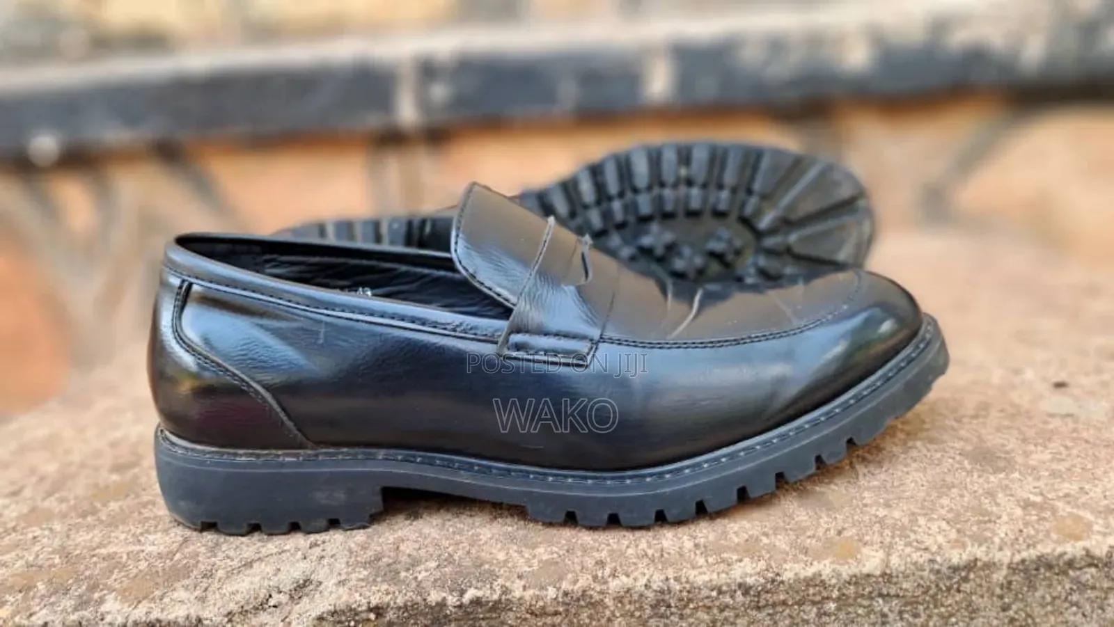 A Black Leather Loafer