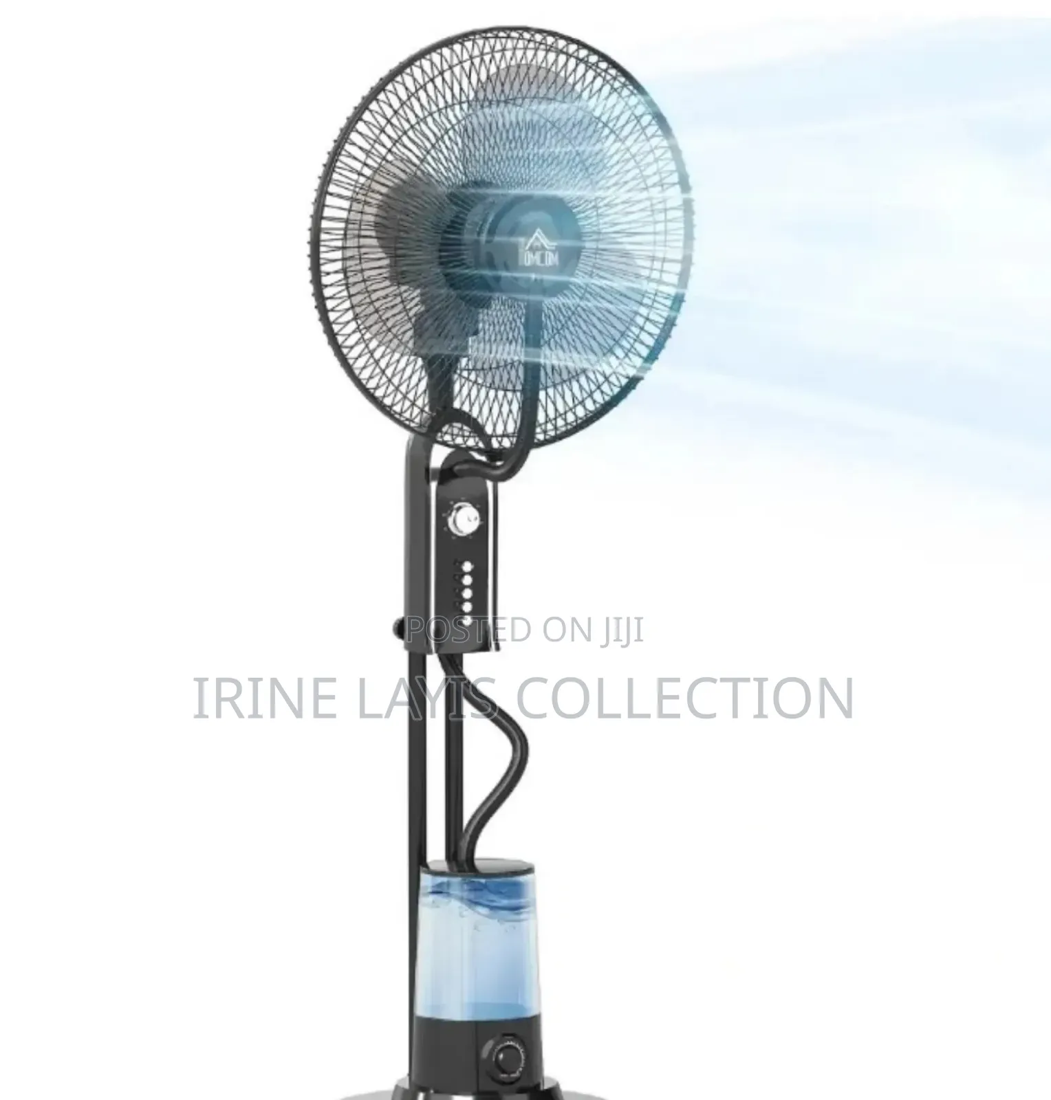 Pedestal Fan With Water Mist Spray.
