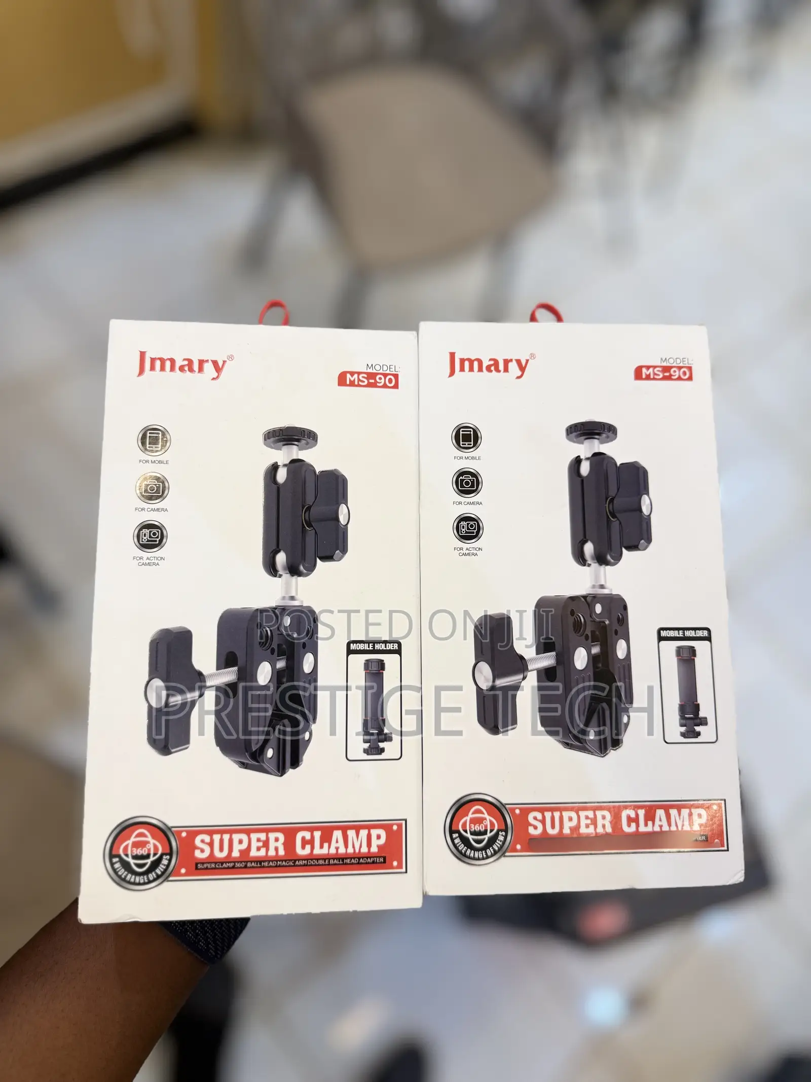 Jmary Super Clamp Ms 90, Mount Magic Arm Double Ball Head Adapter