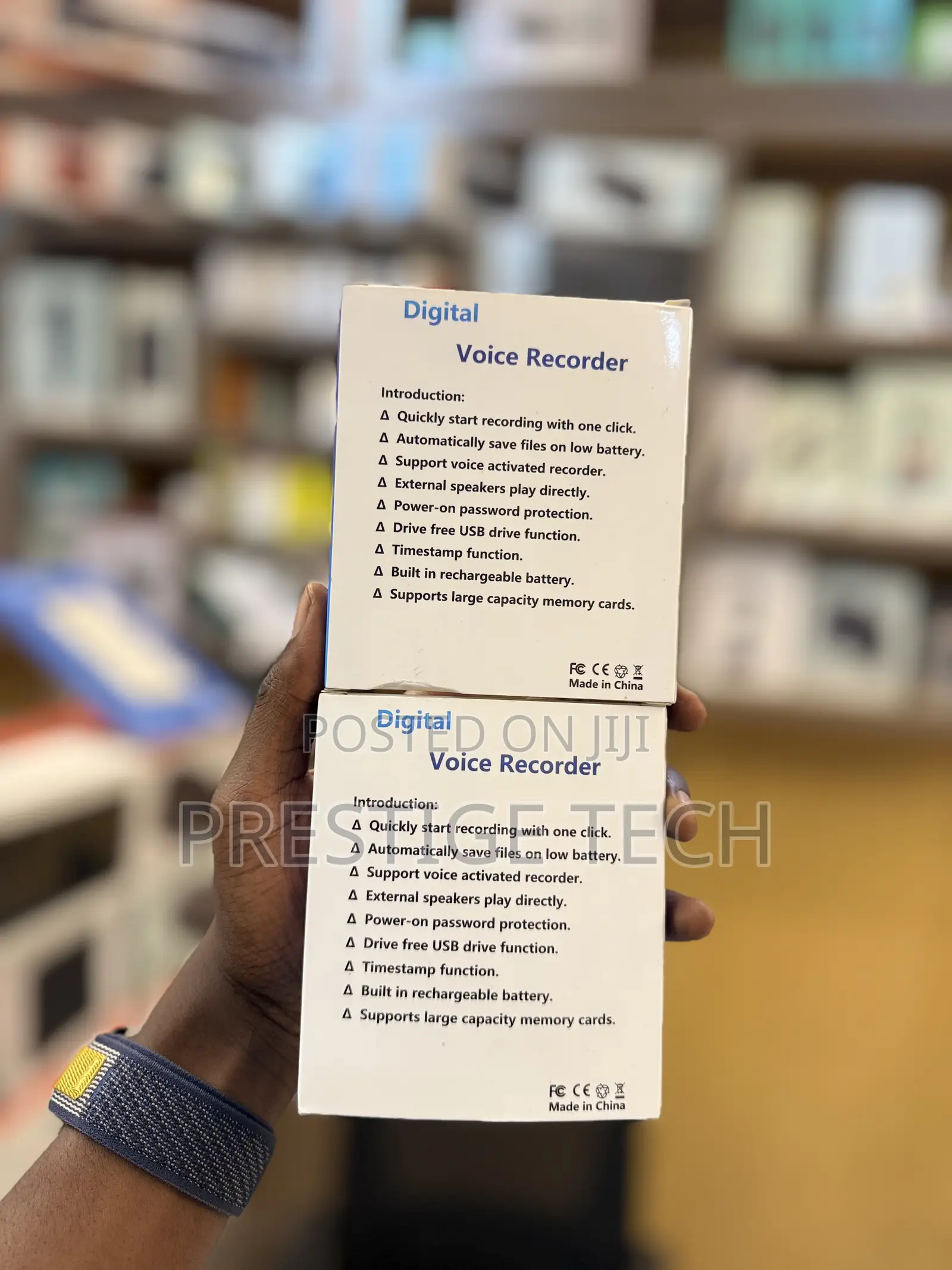 Digital Voice Recorder 128gb, One-click Recording, Multiple Formats